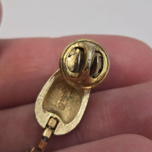 Vintage Avon Cat with Bell and Articulated Mouse Pins Scatter Set Of 2 Gold Tone - Picture 5 of 7